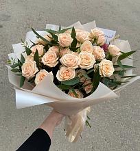 Букет Кремовые розы Латте #REPLACE_PRED# Прикалаусском