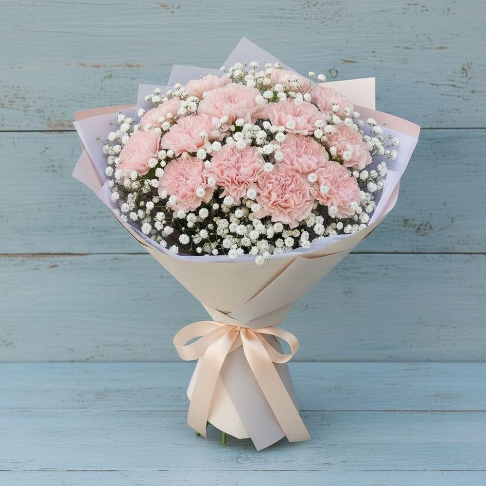 Букет цветов из: Гвоздики в Прикалаусском