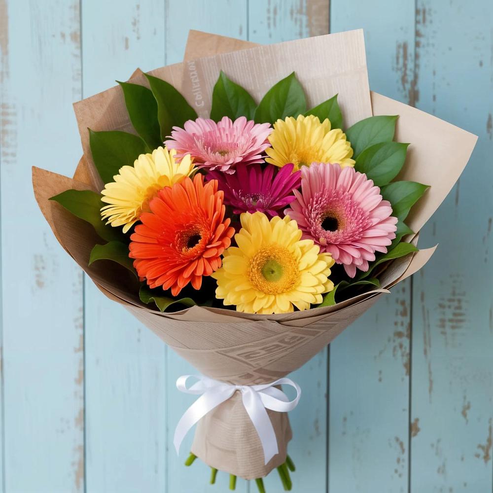 Букет цветов из: Герберы в Прикалаусском