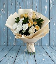 Букет цветов из:  Розы и Хризантемы в Прикалаусском