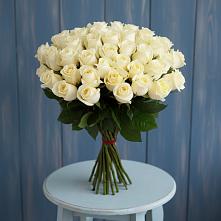 Букет 51 Белая роза Эдлесс Лав #REPLACE_PRED# Прикалаусском