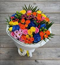 Букет цветов из:  Розы и Хризантемы в Прикалаусском