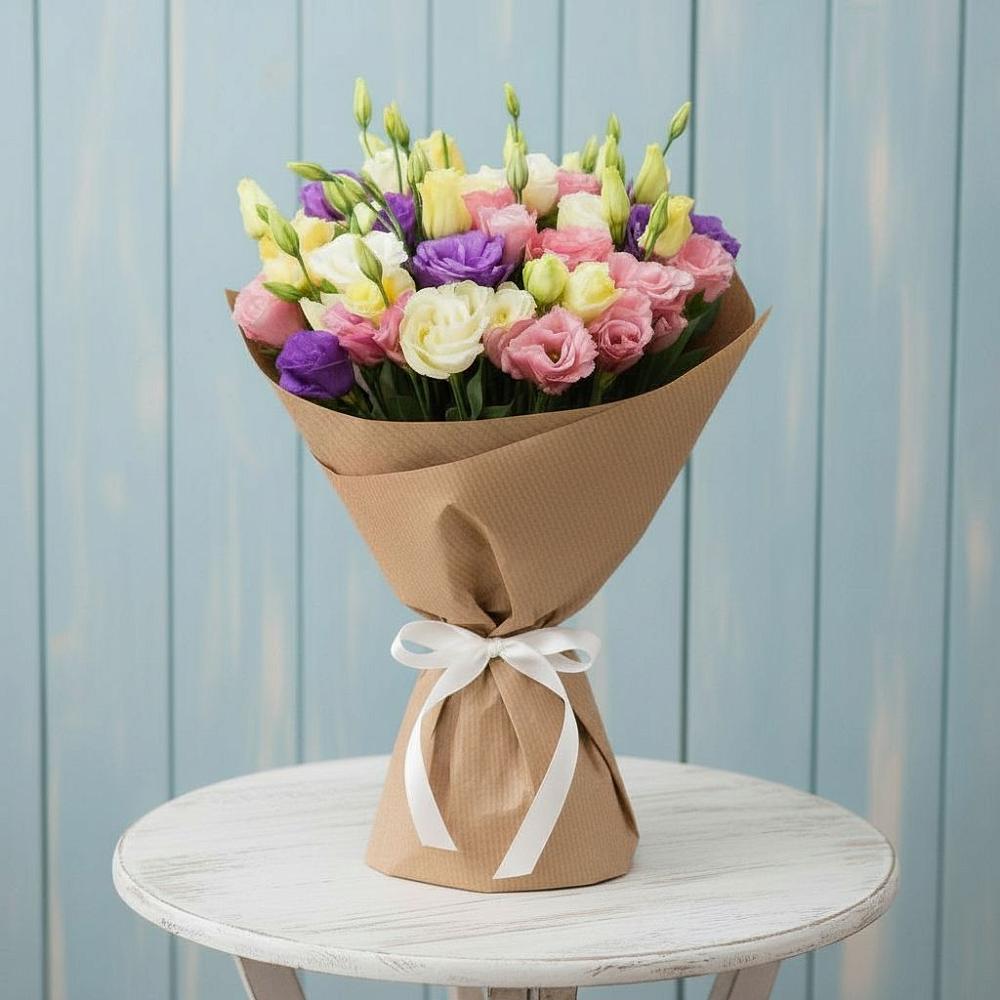 Букет цветов из: Лизиантусы в Прикалаусском