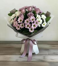 Букет цветов из:  Хризантемы и Розы #REPLACE_PRED# Прикалаусском