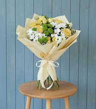 Букет цветов из:  Хризантемы и Розы #REPLACE_PRED# Прикалаусском