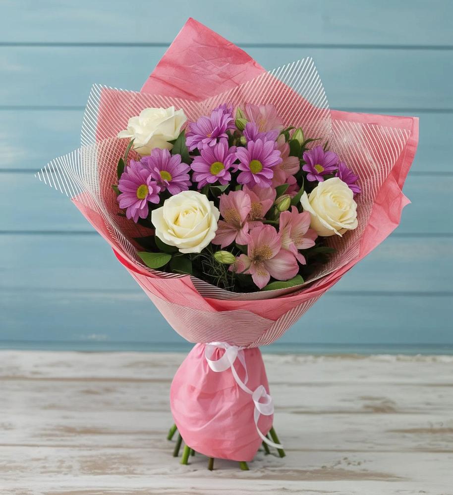 Букет цветов из: Герберы в Прикалаусском