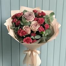 Букет цветов из:  Гвоздики и Розы #REPLACE_PRED# Прикалаусском