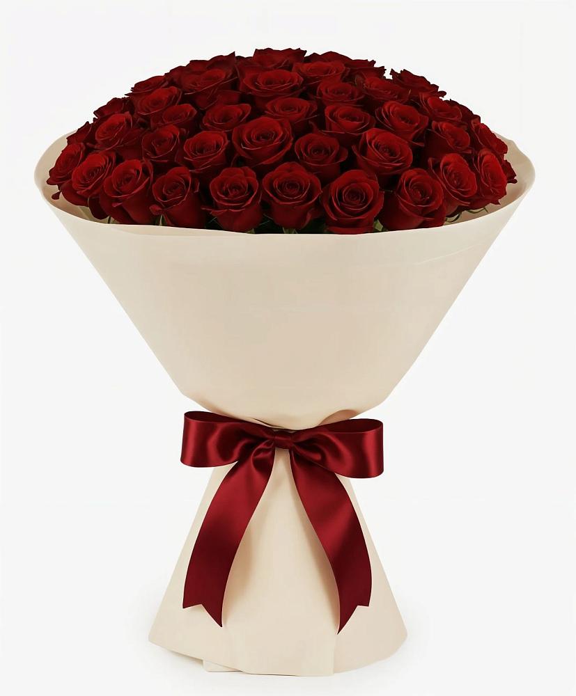 Букет 101 Бордовая роза Блэк Бакарра в Прикалаусском